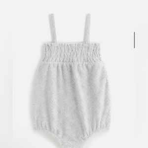 Kith Baby Monogram Terry Romper + Kith Baby Monogram Terry Bonnet